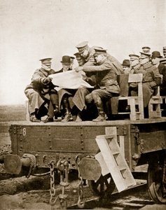 Amerikanere i Frankrig, 1918 (sepia foto) af English Photographer